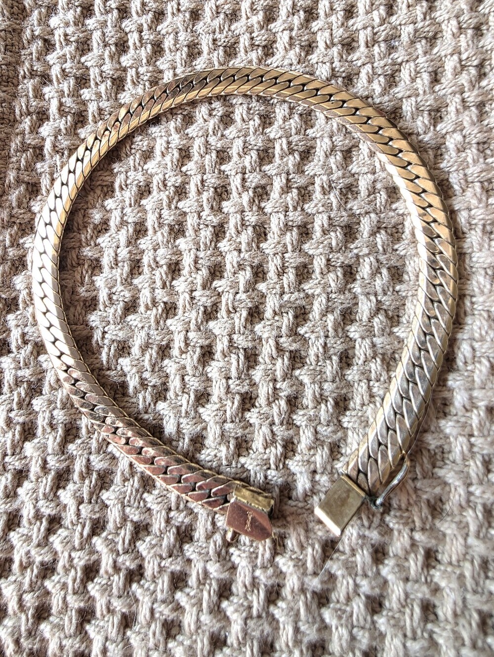 Vintage Krementz Gold Overlay Bracelet w/Safety Clasp